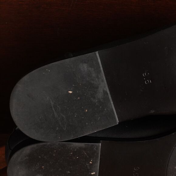 Jeffrey Campbell Loafer Womens SZ 9.5 BLK Velviteen Leather Slip On Horse Bit - Picture 9 of 13